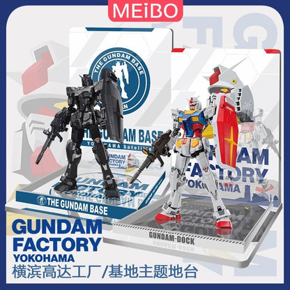Meibo Acrylic Staging Base for 1/100 Gundam Factory Yokohama (Model Kit not Included)
