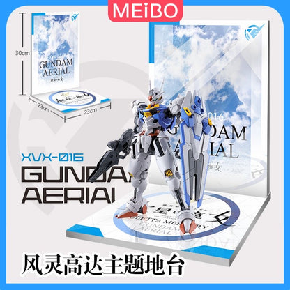 Meibo Acrylic Staging Base for 1/144 HG Gundam Aerial (Model Kit not Included)