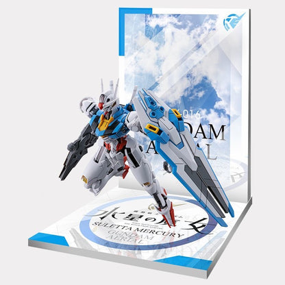 Meibo Acrylic Staging Base for 1/144 HG Gundam Aerial (Model Kit not Included)
