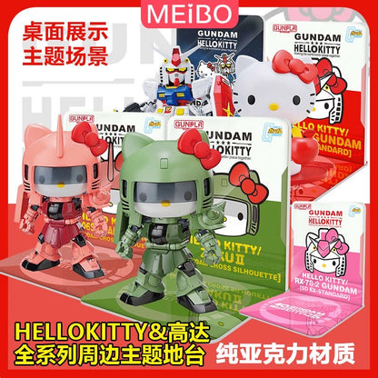 Meibo Acrylic Staging Base for HELLO KITTY X RX-78-2 GUNDAM [SD EX-STANDARD] Pink Ver. (Model Kit not Included)