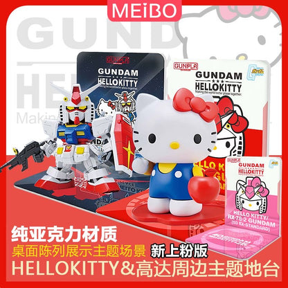 Meibo Acrylic Staging Base for HELLO KITTY X RX-78-2 GUNDAM [SD EX-STANDARD](Model Kit not Included)
