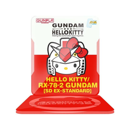 Meibo Acrylic Staging Base for HELLO KITTY X RX-78-2 GUNDAM [SD EX-STANDARD] Red Ver. (Model Kit not Included)