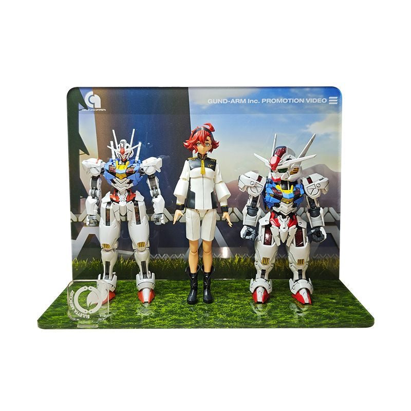 Meibo Acrylic Staging Base for MGSD 1/100 Gundam Aerial and Suletta Mercury (Model Kit not Included)
