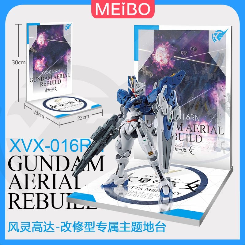 Meibo Acrylic Staging Base for 1/144 HG Gundam Aerial Rebuild (Model Kit not Included)