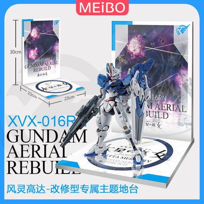 Meibo Acrylic Staging Base for 1/144 HG Gundam Aerial Rebuild (Model Kit not Included)