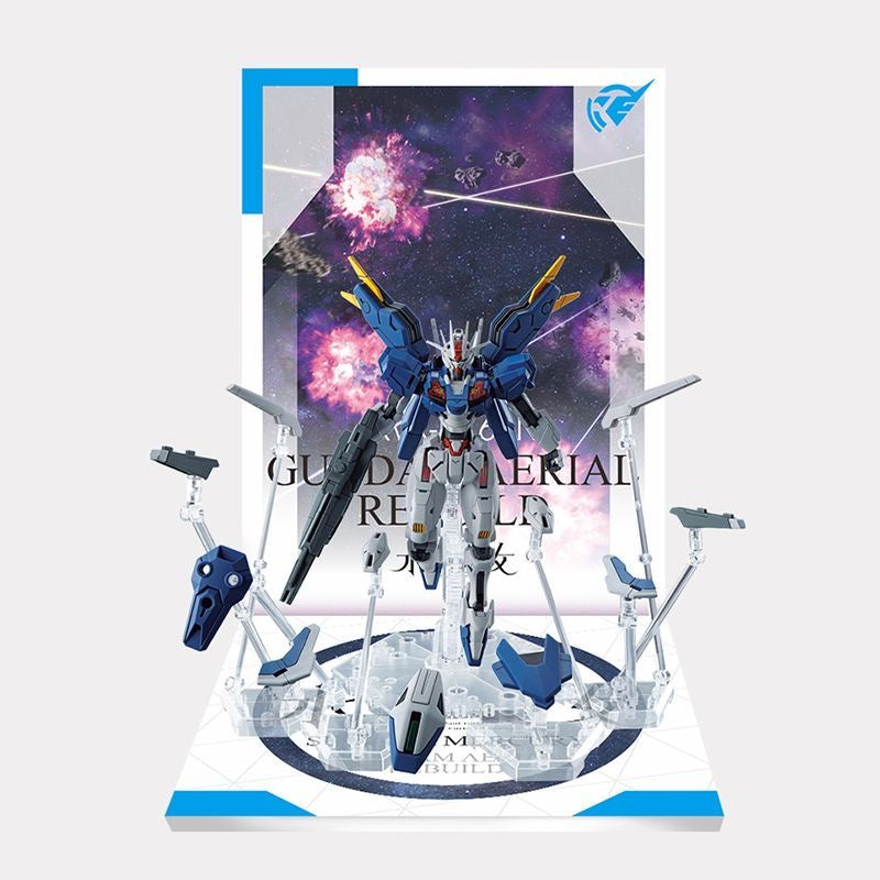 Meibo Acrylic Staging Base for 1/144 HG Gundam Aerial Rebuild (Model Kit not Included)