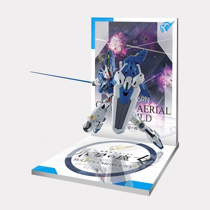 Meibo Acrylic Staging Base for 1/144 HG Gundam Aerial Rebuild (Model Kit not Included)