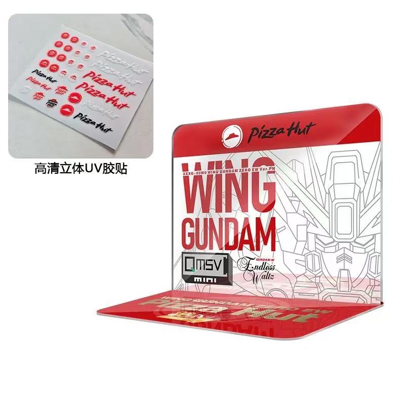 Meibo Acrylic Staging Base for QMSV Wing Gundam Zero EW Pizza Hut Ver. (Model Kit not Included)