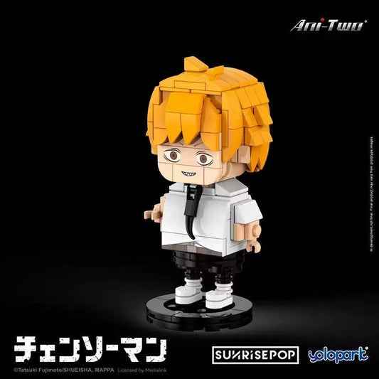 Sunrisepop Big Head Bricks - Denji "Chainsaw Man"