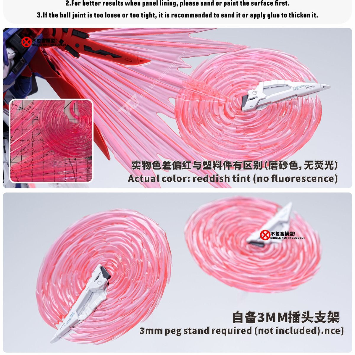 (TAS Studio) Beam Boomerang Effect Parts for MGSD Destiny Gundam
