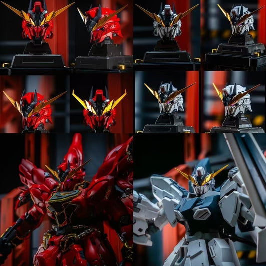 Minerva Hobby Mechanical Myth Series Head Carving for Sinanju & Sinanju Stein With Led Light