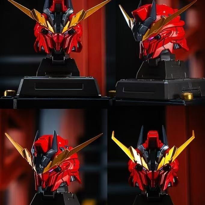 Minerva Hobby Mechanical Myth Series Head Carving for Sinanju & Sinanju Stein With Led Light