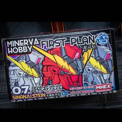 Minerva Hobby Mechanical Myth Series Head Carving for Sinanju & Sinanju Stein With Led Light