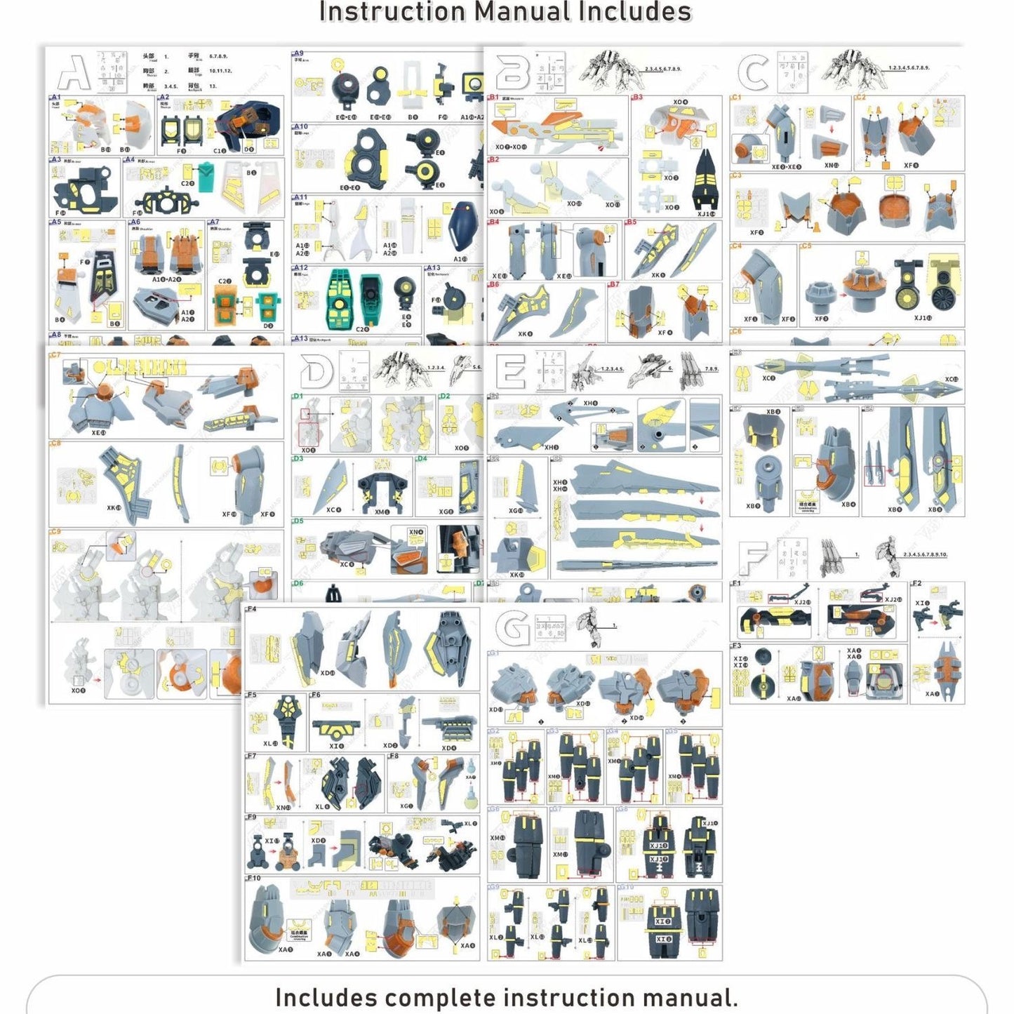 (TAS Studio) Pre-cut Masking Tape for HG 1/144 Alyzeus