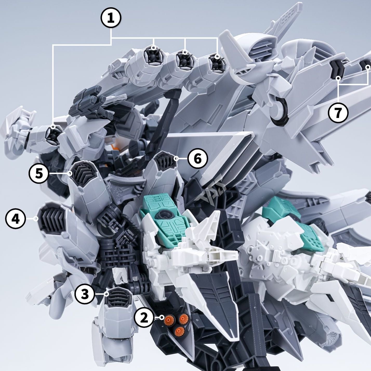 (TAS Studio) Vent Custom GK Conversion Parts for HG 1/144 Alyzeus