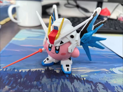 Kirby Cosplay Freedom Gundam Action Figure