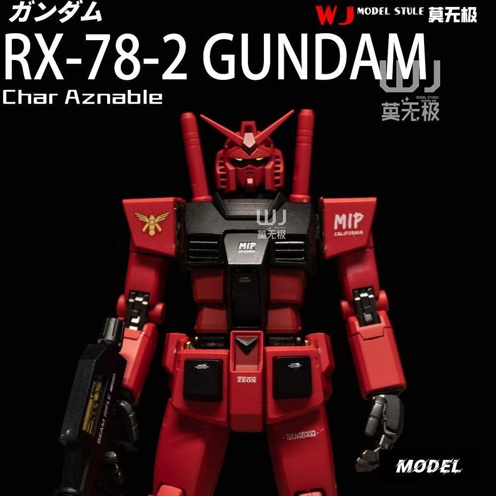 ( WJ Studio ) Customized Painted SUPA 1/100 MG RX-78-2 Ver. 2.0 (Third Party, Not Original Bandai) Char Version