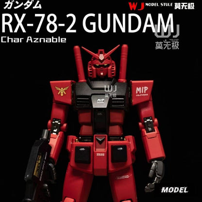 ( WJ Studio ) Customized Painted SUPA 1/100 MG RX-78-2 Ver. 2.0 (Third Party, Not Original Bandai) Char Version
