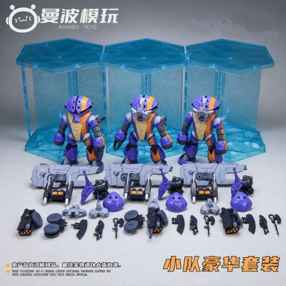 (Pre-order) ManBo Toys Thunder Turtle Model Kit Deluxe Squad Set (3 in 1 Pack) (ETA: Q4 2026)