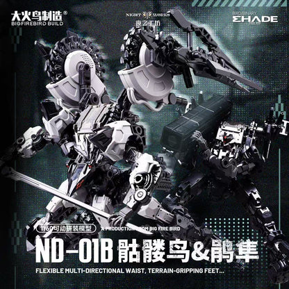 (Pre-Order) Big Firebird Build 1/60 ND-01B Skullbird & Baza Model Kit (ETA: October 2026)