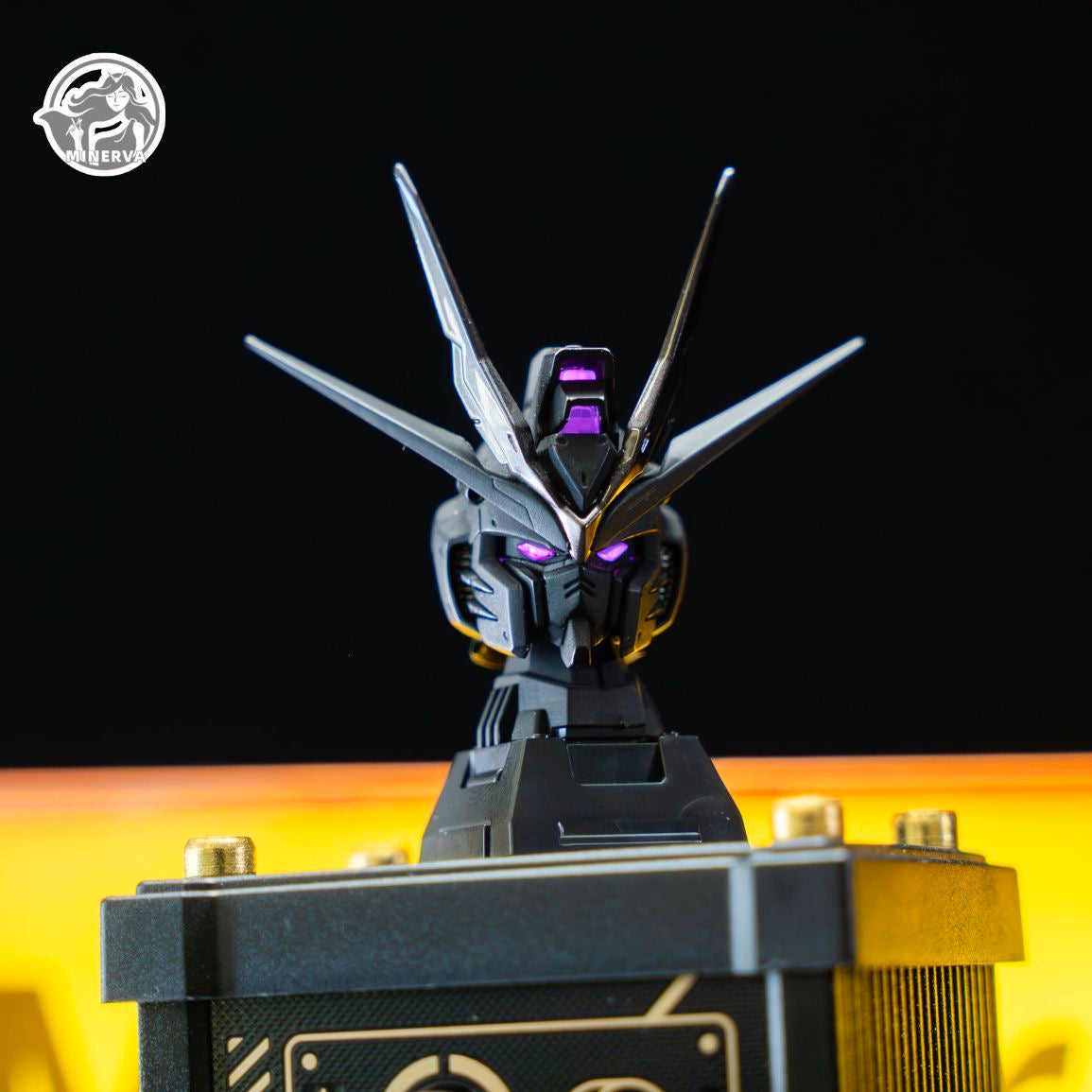 Minerva Midnight Strike Freedom Head for 1/100 Prepainted with LED lighting