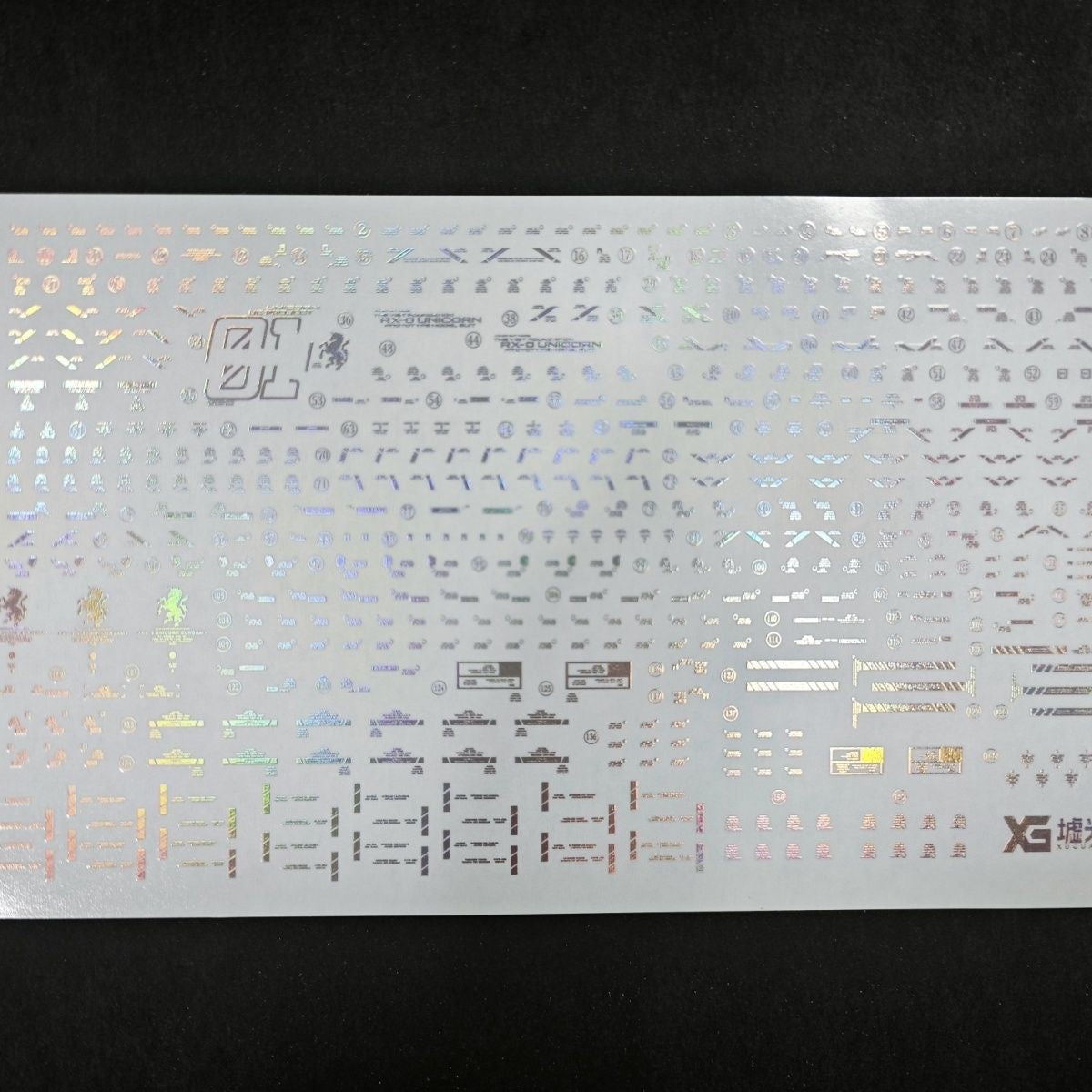 Holographic Water Decal for MGEX Unicorn Gundam 1/100