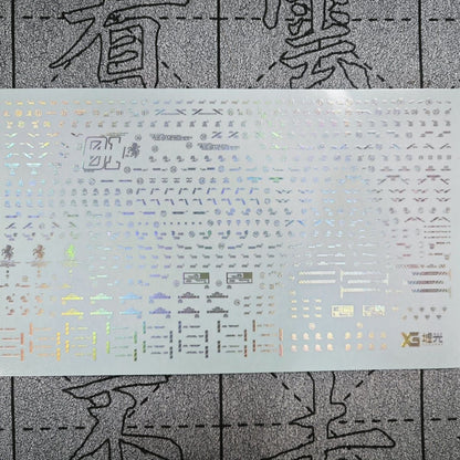 Holographic Water Decal for MGEX Unicorn Gundam 1/100