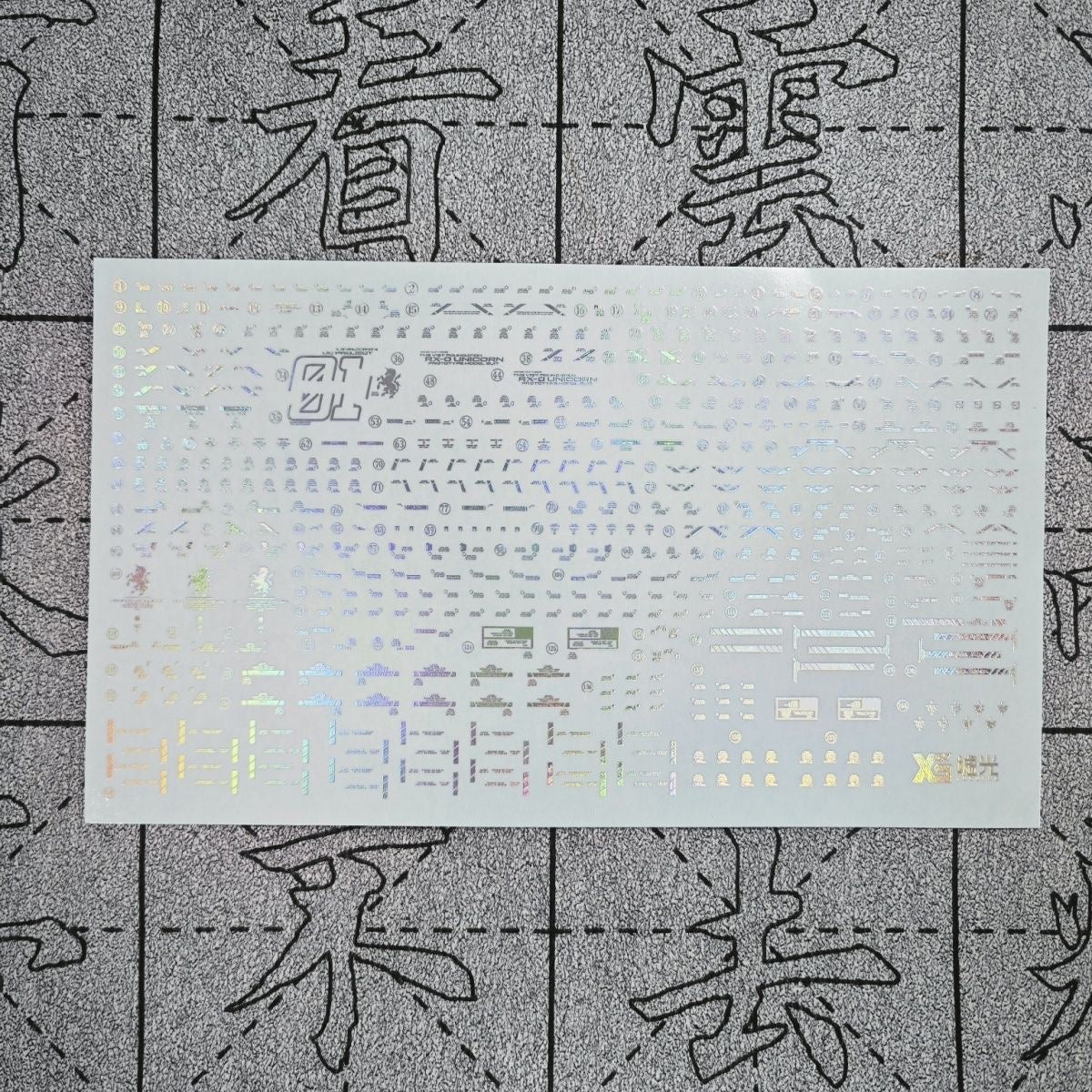 Holographic Water Decal for MGEX Unicorn Gundam 1/100