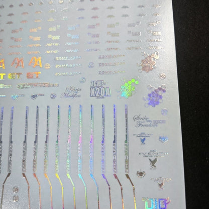 Holographic Water Decal for MGEX Strike Freedom Gundam 1/100