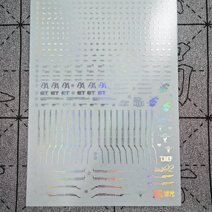 Holographic Water Decal for MGEX Strike Freedom Gundam 1/100