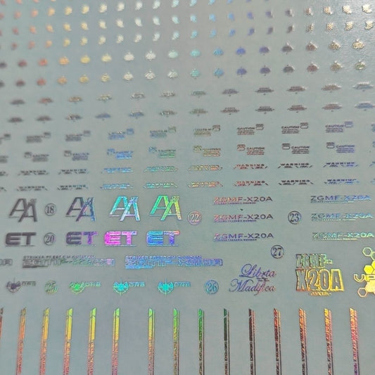 Holographic Water Decal for MGEX Strike Freedom Gundam 1/100