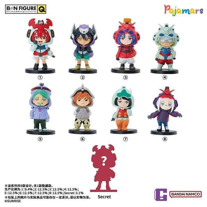 Bandai Pajama Pajamars Series Gundam Gquuuuuux Q Pajama Blind Box - Whole Set of 8