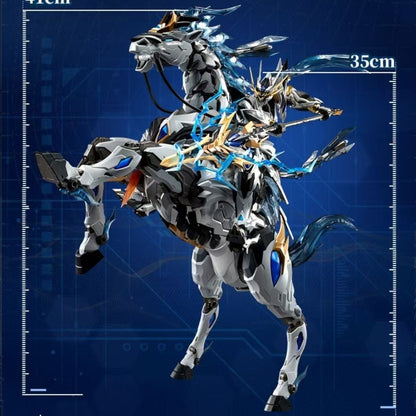 (Pre-Order) Motor Nuclear MNP-XH05W Zhao Yun & White Dragon Horse (Wei Wu Coating Limited Edition) Metal Frame Model Kit (ETA: October 2026)