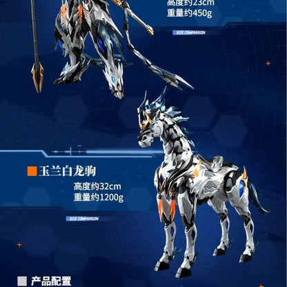 (Pre-Order) Motor Nuclear MNP-XH05W Zhao Yun & White Dragon Horse (Wei Wu Coating Limited Edition) Metal Frame Model Kit (ETA: October 2026)