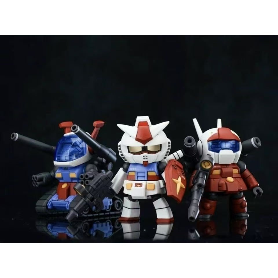 401 Toys Desktop RX-78-2 + Guntank + GM Model Kit (Set of 3)