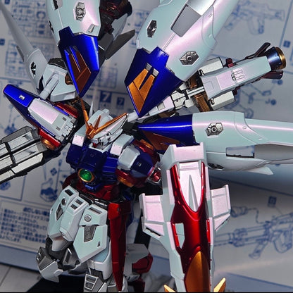 YX Studio Customized Paint Changlong RG 1/144 Wing Gundam Zero Special Coating (Third Party, Not Original Bandai Kit Used)