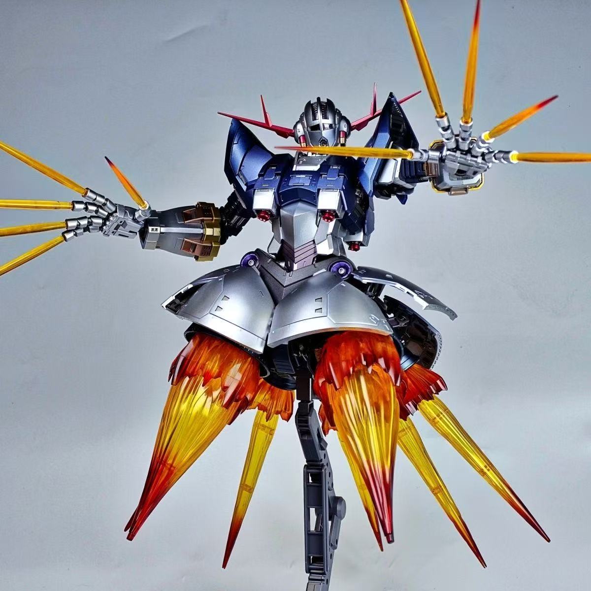 YX Studio A Baoa Qu Model 1/100 Scale Zeong Zhanshenhao Model Kit Customized Paint Titanium Version(Third Party, Not Original Bandai Kit Used)