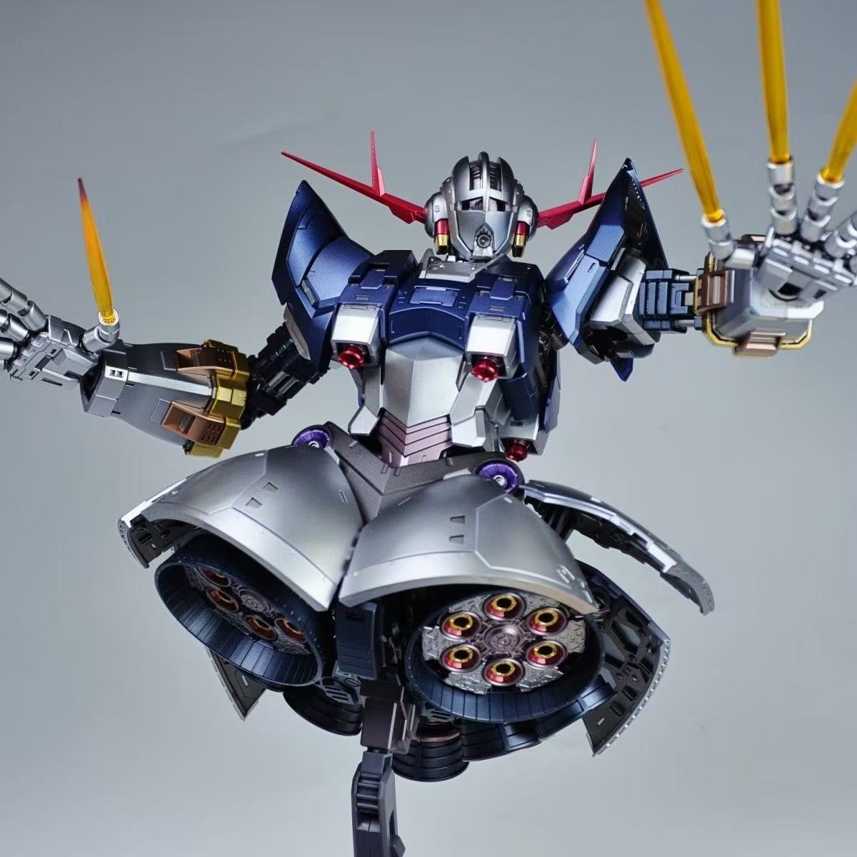 YX Studio A Baoa Qu Model 1/100 Scale Zeong Zhanshenhao Model Kit Customized Paint Titanium Version(Third Party, Not Original Bandai Kit Used)