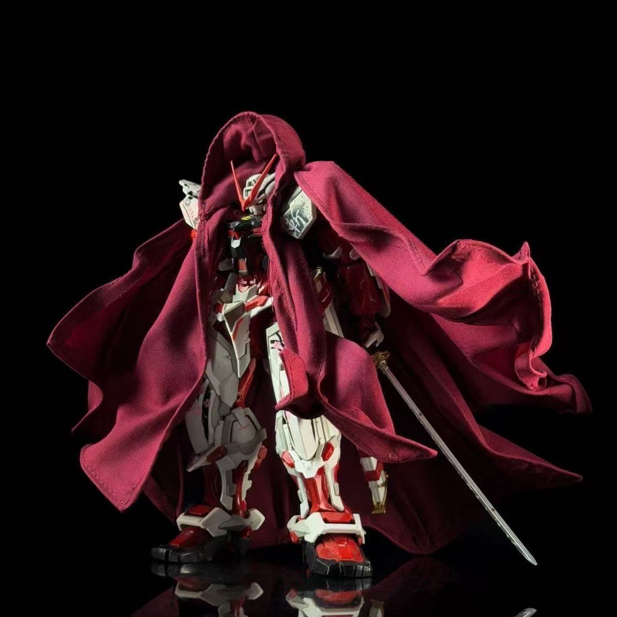 AW Hand-crafted Red Cloth Cloak Cape with Wire for 1/100 Model Kit (Capes only, does not contain model kit)