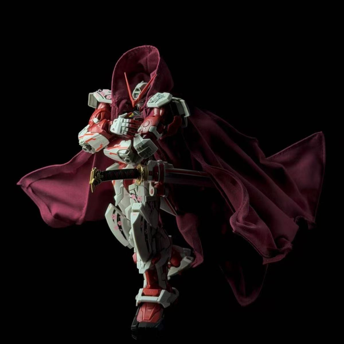 AW Hand-crafted Red Cloth Cloak Cape with Wire for 1/100 Model Kit (Capes only, does not contain model kit)