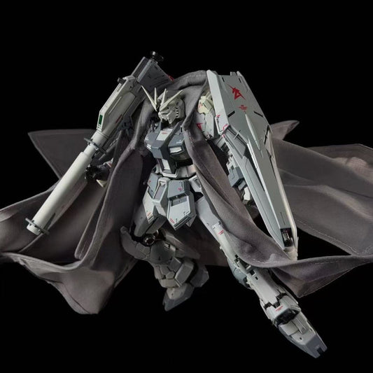 AW Hand-crafted Grey Cloth Cloak Cape with Wire for 1/100 Model Kit (Capes only, does not contain model kit)
