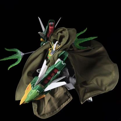 AW Hand-crafted Green Cloth Cloak Cape with Wire for 1/100 Model Kit (Capes only, does not contain model kit)