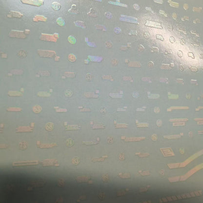 Holographic Water Decal for MG Sazabi Ver.ka 1/100