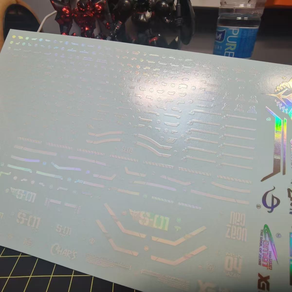 Holographic Water Decal for MG Sazabi Ver.ka 1/100
