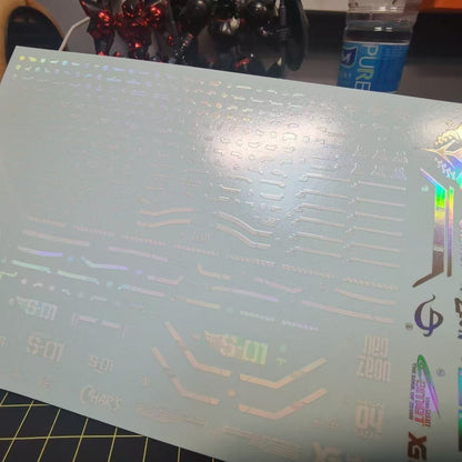 Holographic Water Decal for MG Sazabi Ver.ka 1/100
