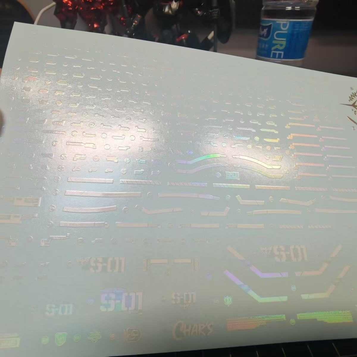 Holographic Water Decal for MG Sazabi Ver.ka 1/100