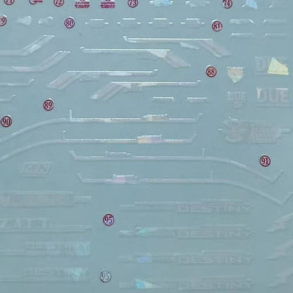Holographic Water Decal for MGSD Destiny Gundam