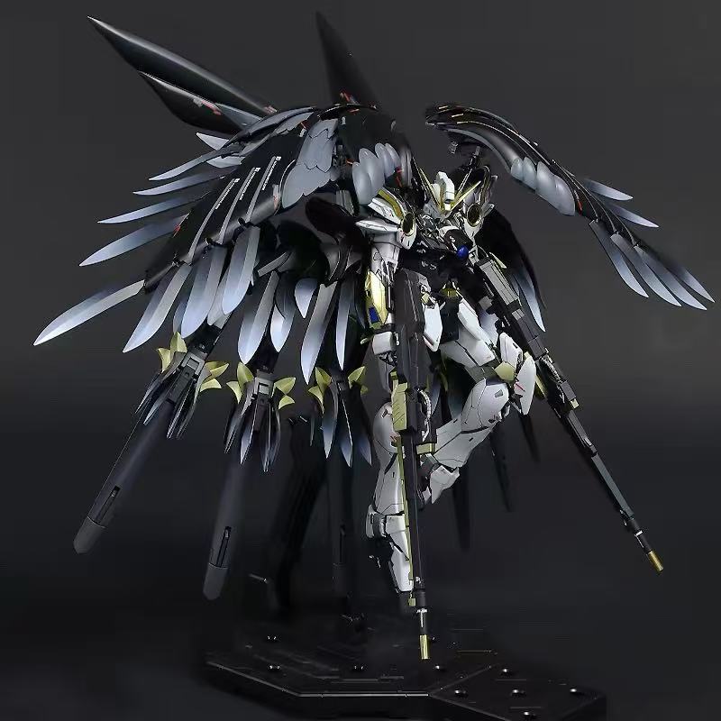 Special Order: Black painted Snow White Expansion Unit for MG Wing Zero Gundam EW Ver.Ka [Built]