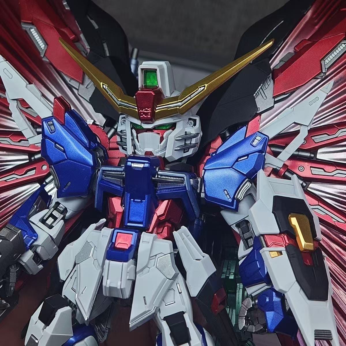 YX Studio Customized Paint GG MGSD Destiny Gundam Metallic Coating (Third Party, Not Original Bandai Kit Used)