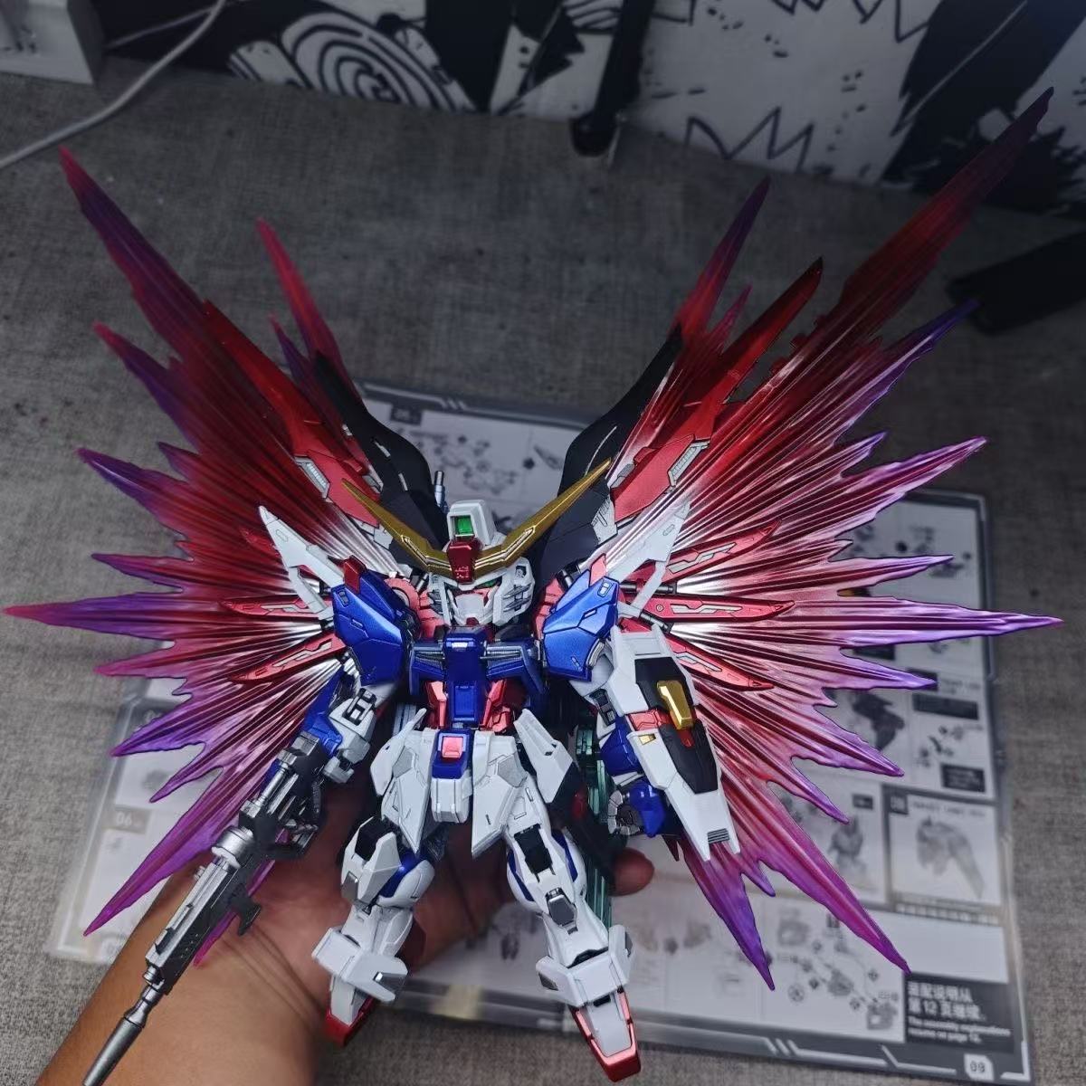 YX Studio Customized Paint GG MGSD Destiny Gundam Metallic Coating (Third Party, Not Original Bandai Kit Used)
